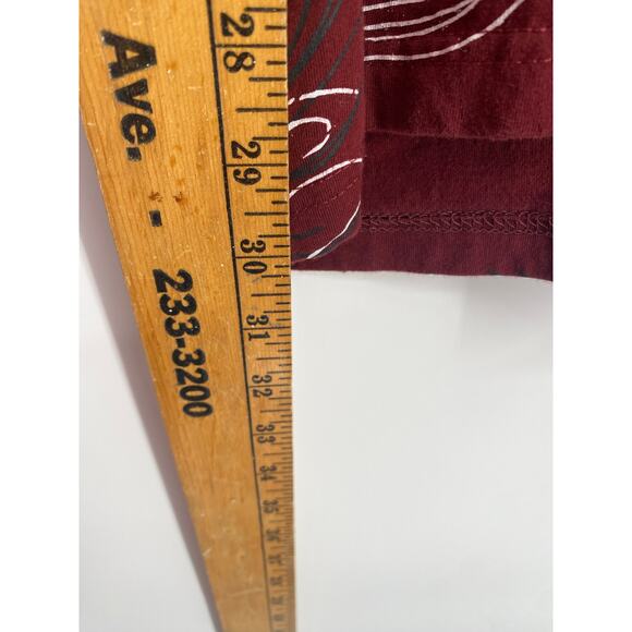 Marc Echo Top Men’s XXL Maroon Vintage Y2k 90s Dragon Streetwear Graphic - Picture 7 of 8